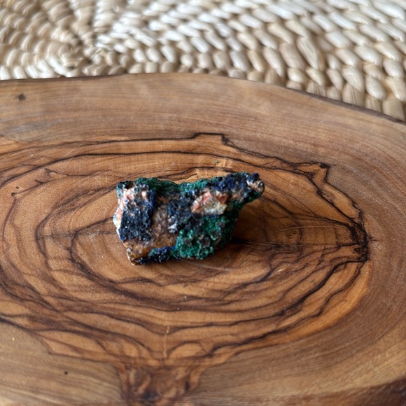 🔮✨Azurite and malachite crystal geode sparkling blue green crystal (Brazil) - Picture 3 of 9